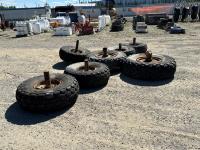 (7) Tires w/ Spindles