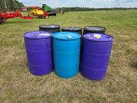 (6) Clean Poly Barrels