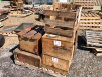 Qty of Wooden Crates & (2) Torrington 0-1323-B Gear Assemblies