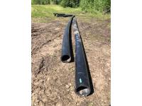 (2) 8.5 Inch X 37 Ft & 54 Ft Black Poly Pipe