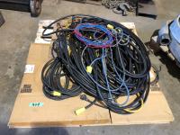 Qty of Heavy Duty Extension Cords & Trouble Light
