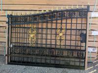 TMG Industrial MG16 16-Ft Bi-Parting Deluxe Wrought Iron Ornamental Gate