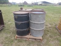 (4) 45 Gallon Steel Barrels
