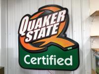 58 X 58 Inch Quaker State Neon Sign
