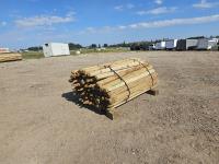 (70) 4-5 Inch X 8 Ft Treated Pointed Posts
