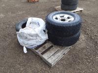(2) 305/65R17 Tires with Rims and (2) 225/65R17 Tires