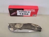 Camouflage Stainless Folding Pocket Knife