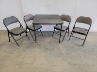 Foldable Table and (4) Chairs