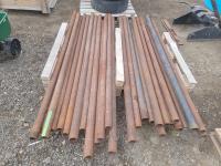Qty of 2 Inch and 2-1/2 Inch Threaded Steel Pipe