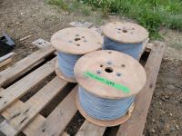 (3) Spools of High Tensile Wire