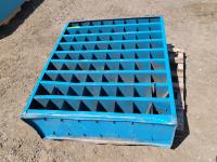 72 Compartment Bolt Bin with Contents
