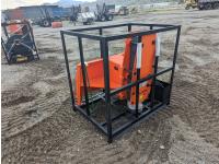 TMG Industrial PD700S 8 Inch Hydraulic Post Pounder - Skid Steer Attachment