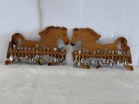 Qty of Collector Spoons and Horse Spoon Racks