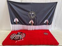 Indigenous Banner and Blanket