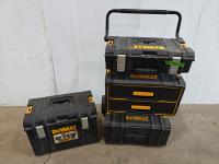 DeWalt Toughsystem Tool Storage Boxes and Cart