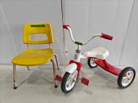 Kids Chair and Tricycle