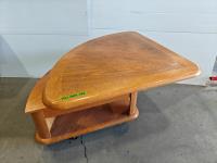Oak Triangle Coffee Table Lift Top