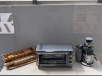 Black & Decker Air Fryer/Toaster Oven, Breville Juicer and Bamboo Serving Set