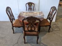 Dining Table with Leaf and (4) Chairs