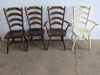 (4) Wooden Chairs
