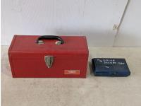 Toolbox with Contents and 3/8 Inch Drive Socket Kit