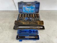 (2) Torque Wrenches and Socket Set