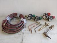 Qty of ACT/OXY Gauges, Hoses, Torch Tips