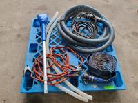 Qty of Hoses, Booster Cables and Aqua Broom