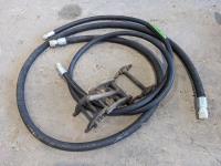 Pipe Clamp (2) Hydraulic Hoses with Ends