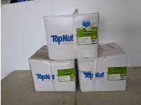 (3) Cases of Topnut 2-1/2 Inch 8D Smooth Shank Box Nails