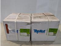 (2) Cases of Topnut 3-1/4 Inch 12D Spiral Nails