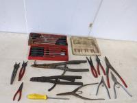 Qty of Screwdrivers and Snap Ring Pliers