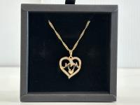 Smartlife 18K Gold Plated Mom Heart Necklace