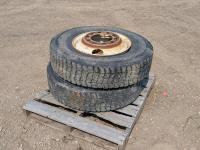 11R22.5 Tires w/ Steel Rims