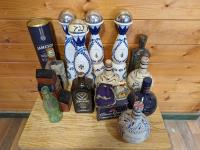 Qty of Empty Collectable Liquor Bottles