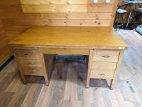 60 Inch Wooden Desk with Drawers