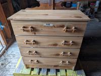 34 Inch Antique Wooden Dresser