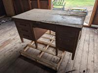 60 Inch Antique Wooden Desk