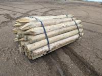(50) 6 Ft X 5-6 Inch Treated Pointed Post