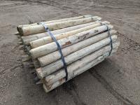 (50) 7 Ft X 5-6 Inch Treated Pointed Post