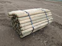 (135) 6 Ft X 3-1/2 Inch Treated Pointed Post