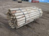 (70) 8 Ft X 4-5 Inch Treated Pointed Post