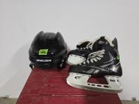 Kids Hockey Helmet & Skates