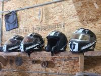 (4) Snowmobile Helmets