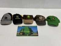 Qty of John Deere Hats and Magazine