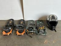 (2) Pairs of Snow Shoes and a Helmet