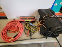 3/8 Inch Air Hose, Flares, Booster Cable Adapter, Netted Tarps