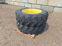 Qty of (2) Goodyear Dt800 480/85R34 Tires w/ Rims