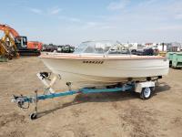 K&C Thermoglass 15 Ft Outboard Boat w/ Trailer