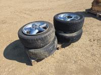 (4) Pontaic 5 Stud Rims with Tires